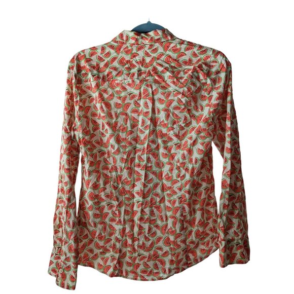 J Crew Factory Watermelon Blouse - Picture 2 of 6